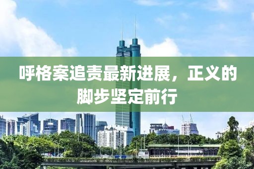 呼格案追責最新進(jìn)展，正義的腳步堅定前行