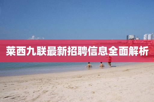 萊西九聯(lián)最新招聘信息全面解析