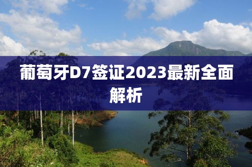 葡萄牙D7簽證2023最新全面解析
