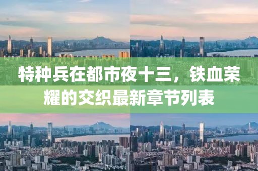 特種兵在都市夜十三，鐵血榮耀的交織最新章節列表