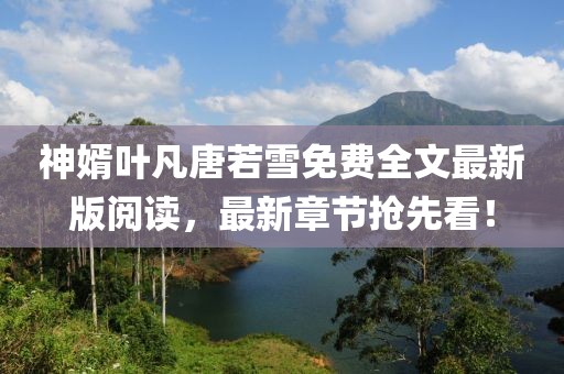 神婿葉凡唐若雪免費全文最新版閱讀，最新章節搶先看！