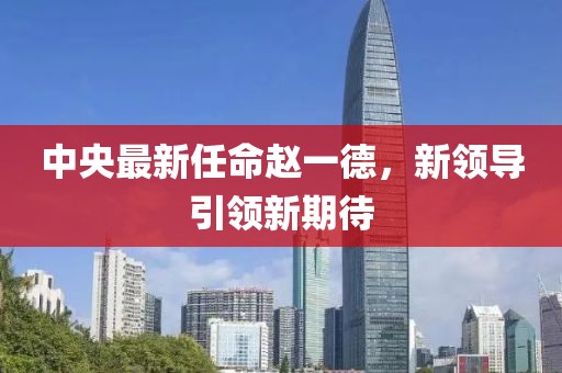 中央最新任命趙一德，新領(lǐng)導引領(lǐng)新期待