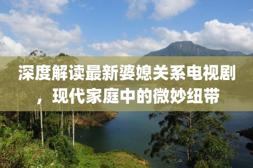 深度解讀最新婆媳關(guān)系電視劇，現代家庭中的微妙紐帶