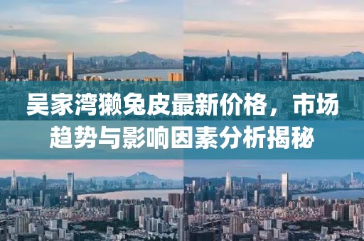 吳家灣獺兔皮最新價(jià)格，市場(chǎng)趨勢與影響因素分析揭秘
