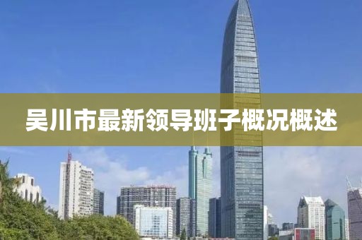 吳川市最新領(lǐng)導班子概況概述