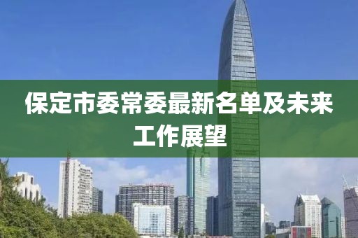 保定市委常委最新名單及未來(lái)工作展望
