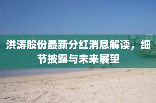洪濤股份最新分紅消息解讀，細節披露與未來(lái)展望