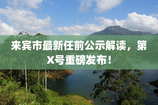 來(lái)賓市最新任前公示解讀，第X號重磅發(fā)布！