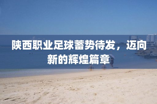 陜西職業(yè)足球蓄勢待發(fā)，邁向新的輝煌篇章