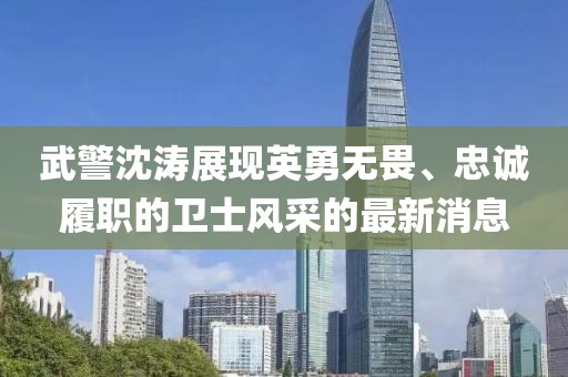 武警沈濤展現英勇無(wú)畏、忠誠履職的衛士風(fēng)采的最新消息