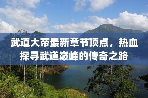 武道大帝最新章節頂點(diǎn)，熱血探尋武道巔峰的傳奇之路