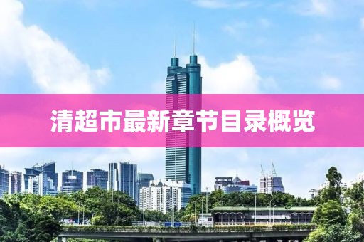 清超市最新章節目錄概覽