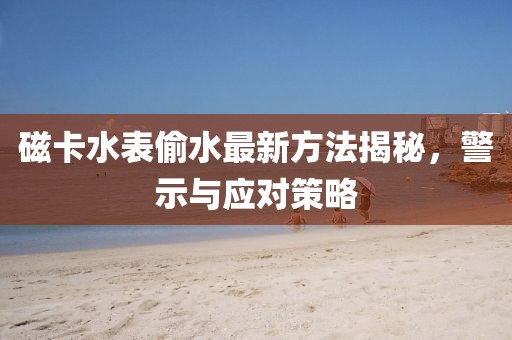 磁卡水表偷水最新方法揭秘，警示與應對策略