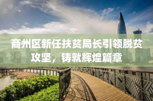 商州區新任扶貧局長(cháng)引領(lǐng)脫貧攻堅，鑄就輝煌篇章