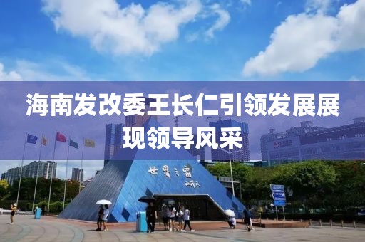 海南發(fā)改委王長(cháng)仁引領(lǐng)發(fā)展展現領(lǐng)導風(fēng)采