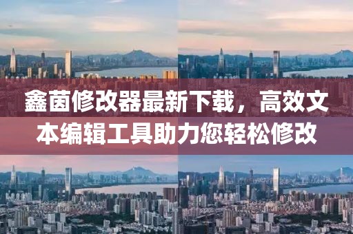 鑫茵修改器最新下載，高效文本編輯工具助力您輕松修改