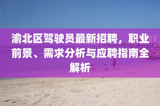 渝北區駕駛員最新招聘，職業(yè)前景、需求分析與應聘指南全解析