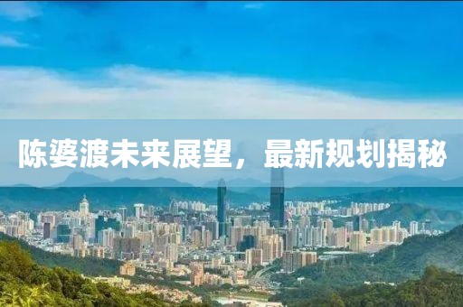 陳婆渡未來(lái)展望，最新規劃揭秘
