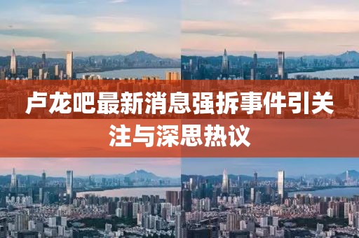 盧龍吧最新消息強拆事件引關(guān)注與深思熱議