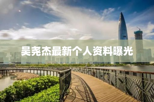 吳堯杰最新個(gè)人資料曝光