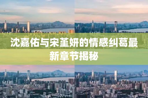 沈嘉佑與宋堇妍的情感糾葛最新章節揭秘