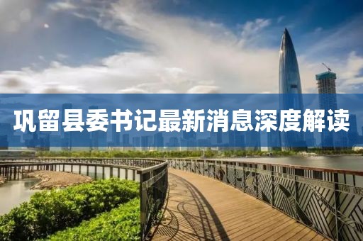 鞏留縣委書(shū)記最新消息深度解讀