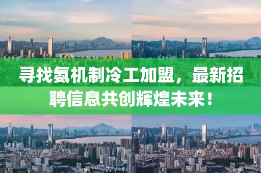 尋找氨機制冷工加盟，最新招聘信息共創(chuàng  )輝煌未來(lái)！